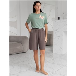 Шорты из тонкого премиального футера с эластаном