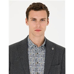 Antrasit Slim Fit Ceket