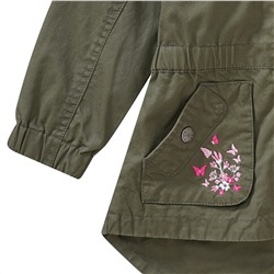 Mädchen Parka mit Stickerei