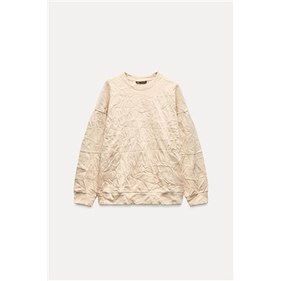 CRINKLED SWEATSHIRT