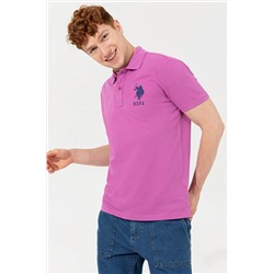 Erkek Menekşe Polo Yaka Tişört