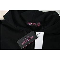 Парная  хлопковая флисовая толстовка с капюшоном