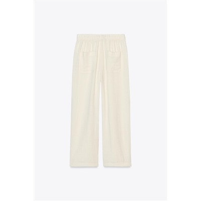 RUSTIC TROUSERS WITH ELASTIC WAIST