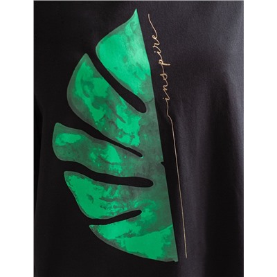 Футболка из премиального хлопка с авторским принтом