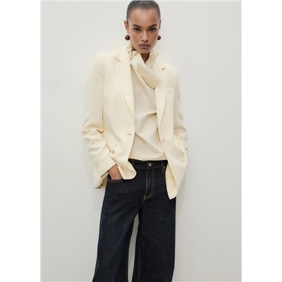 Jeans wideleg tiro bajo rinse wash