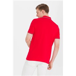 Erkek Kırmızı Basic Polo Yaka Tişört