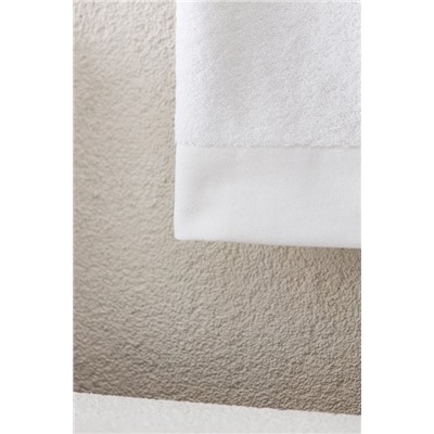 Ancre Nakışlı %100 Pamuk Yüz Havlusu - Beyaz - 50x76 cm