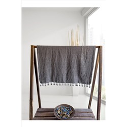 Peshtemalsan %100 Pamuk Püsküllü Taşlama Peştemal, Banyo Havlusu, Hamam Havlusu, Plaj Havlusu, Büyük Boy 100x180