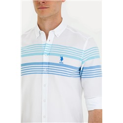 Erkek Kobalt Mavi Uzun Kollu Gömlek