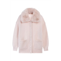 Cárdigan de alpaca y lana Nude