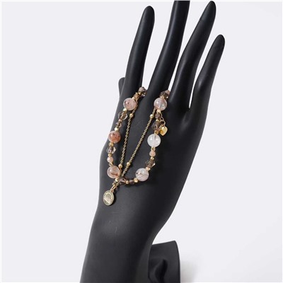 Двойной браслет из натурального камня