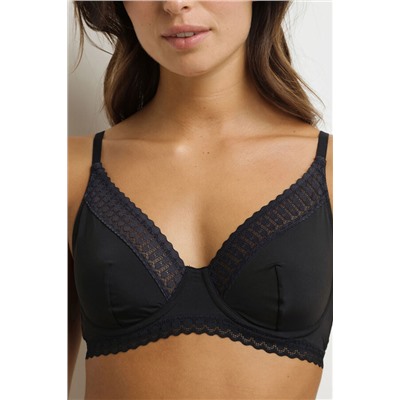 Sujetador con aros Foulard de microfibra