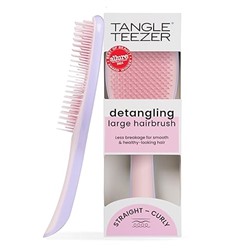 Tangle Teezer Ultimate Detangler Hairbrush for Wet & Dry Hair, Eliminates Knots & Reduces Breakage for Long, Thick, & Curly Hair Types, Large, Pink & Purple