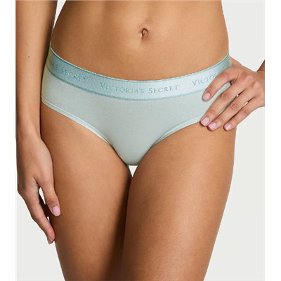 Logo Cotton Hiphugger Panty