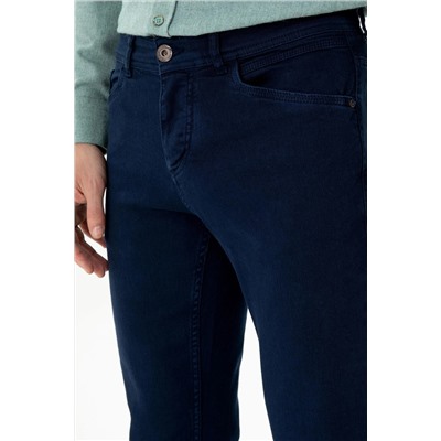 Erkek Lacivert Kanvas Pantolon