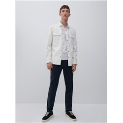 Slim-Fit-Hose mit hohem Baumwollanteil