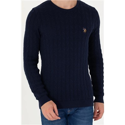 Erkek Lacivert Basic Kazak