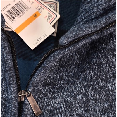 Мужской свитер с длинным рукавом и воротником-стойкой