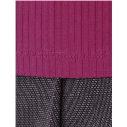 Футболка из трикотажа в широкий рубчик