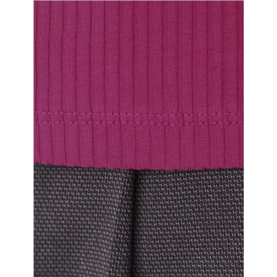 Футболка из трикотажа в широкий рубчик