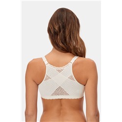 Sujetador postural blanco sin aros cierre delantero