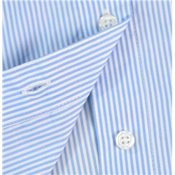 Женская хлопковая полосатая повседневная рубашка с длинным рукавом