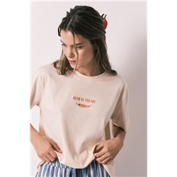 Camiseta manga corta 100% algodón naranja