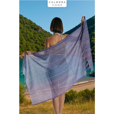 Calmera Etnika Peştemal | İnce - Renkli Saçaklı | Plaj Pareo, Deniz, Havuz, Yoga, Pilates Havlusu - Sarı