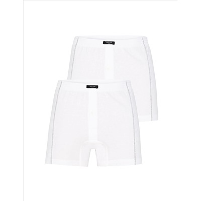 Beyaz Pamuklu 2'li Boxer