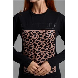 8541 Футболка с длинным рукавом женская