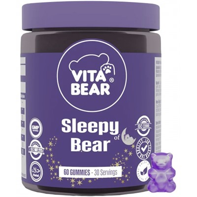 Vita Bear Витаминные мишки для нормализации сна с мелатонином Sleepy Bear 60 Gummies