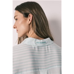 Camisola rayas y cuadros Vichy verde