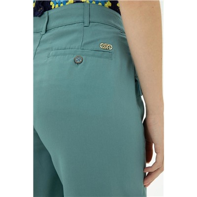 Kadın Mint Dokuma Şort