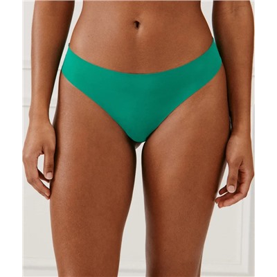 Culotte de microfibra y encaje en verde