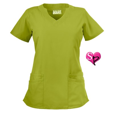 Butter-Soft Scrubs by UA™ Women's Scallop Neck Top