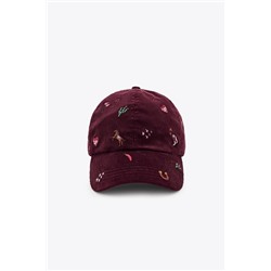 EMBROIDERED CORDUROY CAP