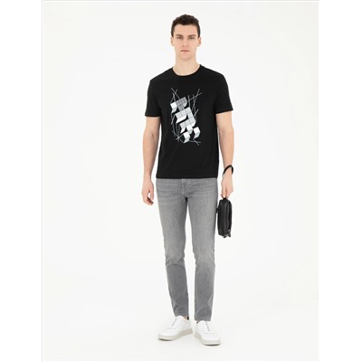 Siyah Slim Fit Tişört