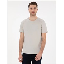 Taş %100 Pamuk Slim Fit Bisiklet Yaka Basic Tişört