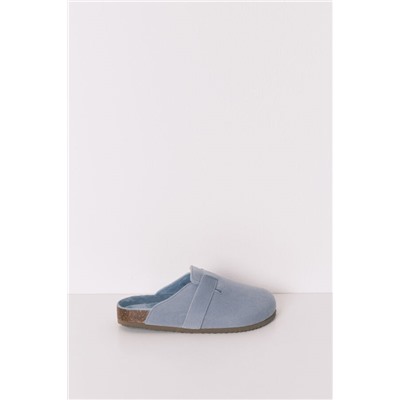 Zapatillas casa tipo zueco azul
