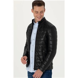 Erkek Siyah Deri Ceket