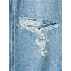 Jeans im Mom-Fit in Used-Optik