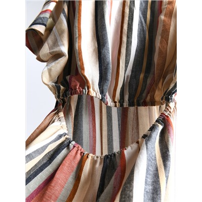Kleid Aus Leinen-Mix
