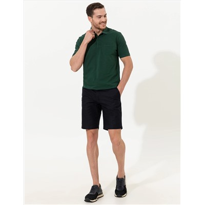 Lacivert Regular Fit Bermuda Şort