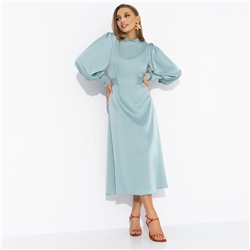 Платье шёлковое, Притяжение элегантности (мятный шарм)