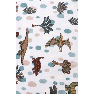 КПБ с простыней на резинке КПБ-ПР/дино