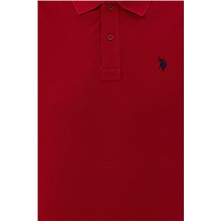 Erkek Bordo Basic Polo Yaka Tişört