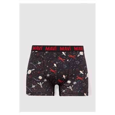 Mavi 3lü Baskılı Boxer 0911873-900