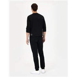 Siyah Slim Fit Eşofman Altı