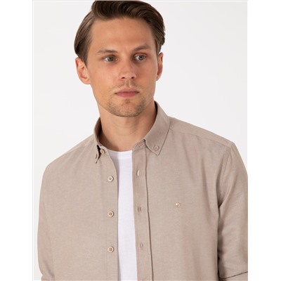 Vizon Oxford Slim Fit Kolay Ütülenebilir Gömlek