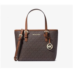 MICHAEL KORS OUTLET Jet Set Travel Extra-Small Logo Top-Zip Tote Bag